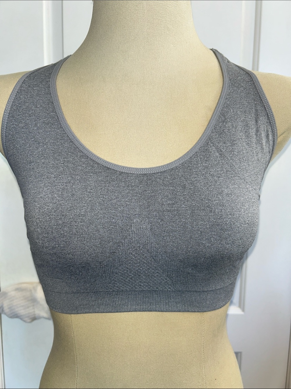 XOXO Grey Seamless Scoop Sports Bra